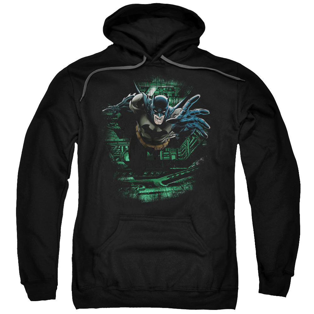 BATMAN/SURPRISE - ADULT PULLOVER HOODIE - BLACK