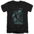 BATMAN/GRITTED TEETH - S/S ADULT V-NECK 30/1 - BLACK