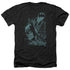 BATMAN/GRITTED TEETH - ADULT HEATHER - BLACK