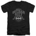 BATMAN/UNIVERSITY OF GOTHAM - S/S ADULT V-NECK 30/1 - BLACK