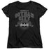 BATMAN/UNIVERSITY OF GOTHAM - S/S WOMENS TEE - BLACK