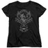 BATMAN/DARK KNIGHT HERALDRY - S/S WOMENS TEE - BLACK