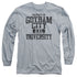 BATMAN/PROPERTY OF GCU - L/S ADULT 18/1 - ATHLETIC HEATHER