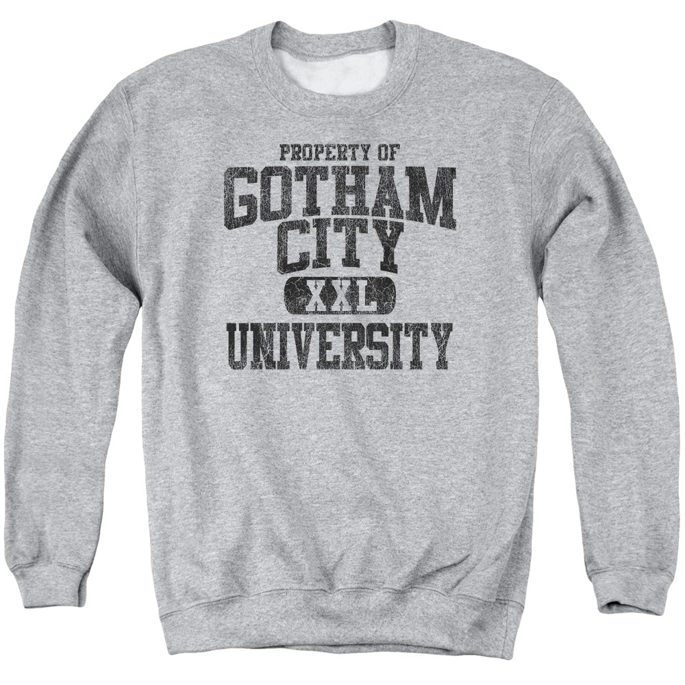 BATMAN/PROPERTY OF GCU - ADULT CREWNECK SWEATSHIRT - ATHLETIC HEATHER
