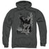 BATMAN/THE KNIGHT LIFE - ADULT PULLOVER HOODIE - CHARCOAL