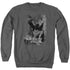 BATMAN/THE KNIGHT LIFE - ADULT CREWNECK SWEATSHIRT - CHARCOAL