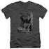 BATMAN/THE KNIGHT LIFE - S/S ADULT V-NECK 30/1 - CHARCOAL