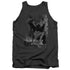 BATMAN/THE KNIGHT LIFE - ADULT TANK - CHARCOAL