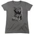 BATMAN/THE KNIGHT LIFE - S/S WOMENS TEE - CHARCOAL