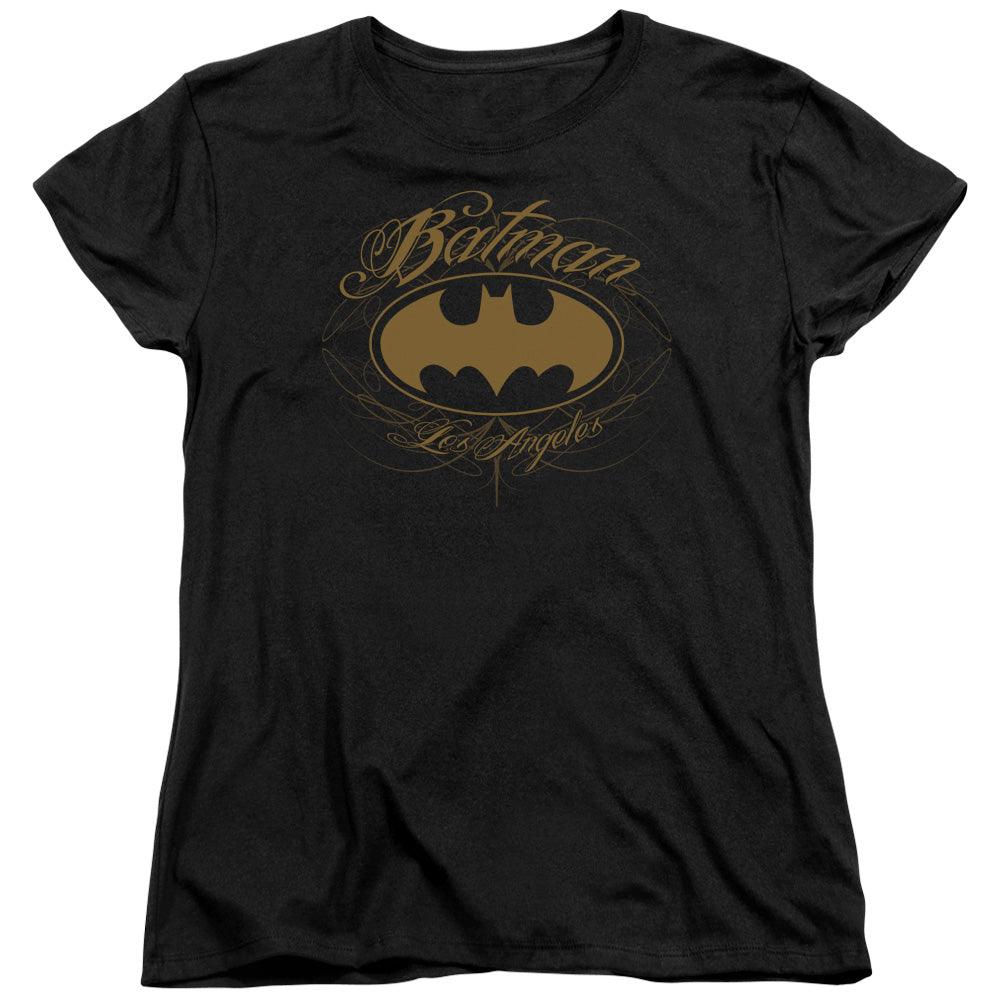 BATMAN/BATMAN LA - S/S WOMENS TEE - BLACK