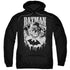 BATMAN/BAT METAL - ADULT PULLOVER HOODIE - BLACK