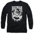 BATMAN/BAT METAL -  L/S ADULT 18/1  - BLACK