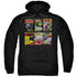 BATMAN/BM COVERS - ADULT PULLOVER HOODIE - BLACK