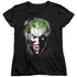 BATMAN/FACE OF MADNESS - S/S WOMENS TEE - BLACK
