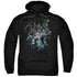 BATMAN/SURROUNDED - ADULT PULLOVER HOODIE - BLACK