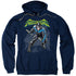 BATMAN/NIGHTWING - ADULT PULLOVER HOODIE - NAVY
