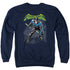 BATMAN/NIGHTWING - ADULT CREWNECK SWEATSHIRT - NAVY
