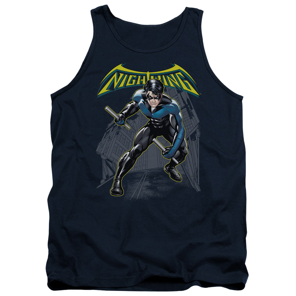 BATMAN/NIGHTWING - ADULT TANK - NAVY