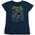 BATMAN/NIGHTWING - S/S WOMENS TEE - NAVY