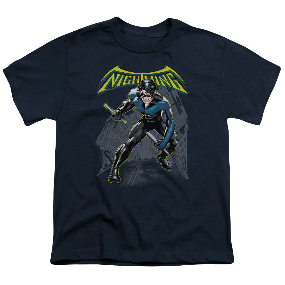 BATMAN/NIGHTWING - S/S YOUTH 18/1 - NAVY