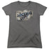 BATMAN ARKHAM CITY/GREETINGS FROM ARKHAM - S/S WOMENS TEE - CHARCOAL
