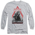 BATMAN ARKHAM CITY/OBEY ORDER - L/S ADULT 18/1 - SILVER