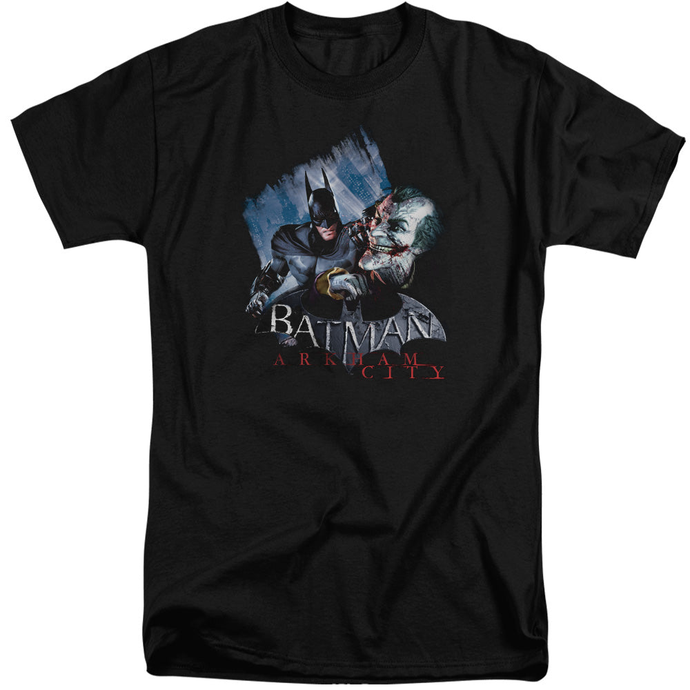 BATMAN ARKHAM CITY/JOKES ON YOU! - S/S ADULT TALL 18/1 - BLACK