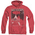 BATMAN ARKHAM CITY/NO ESCAPE - ADULT HEATHER HOODIE - RED