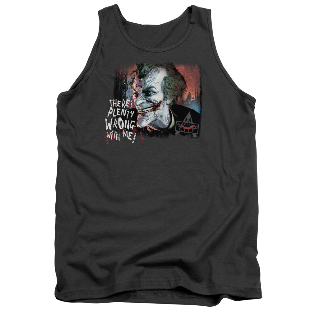 BATMAN ARKHAM CITY/PLENTY WRONG - ADULT TANK - CHARCOAL