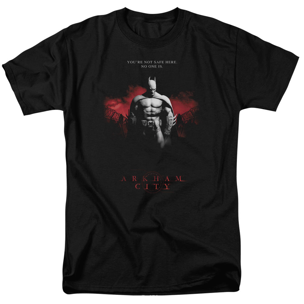 BATMAN ARKHAM CITY/STANDING STRONG - S/S ADULT 18/1 - BLACK