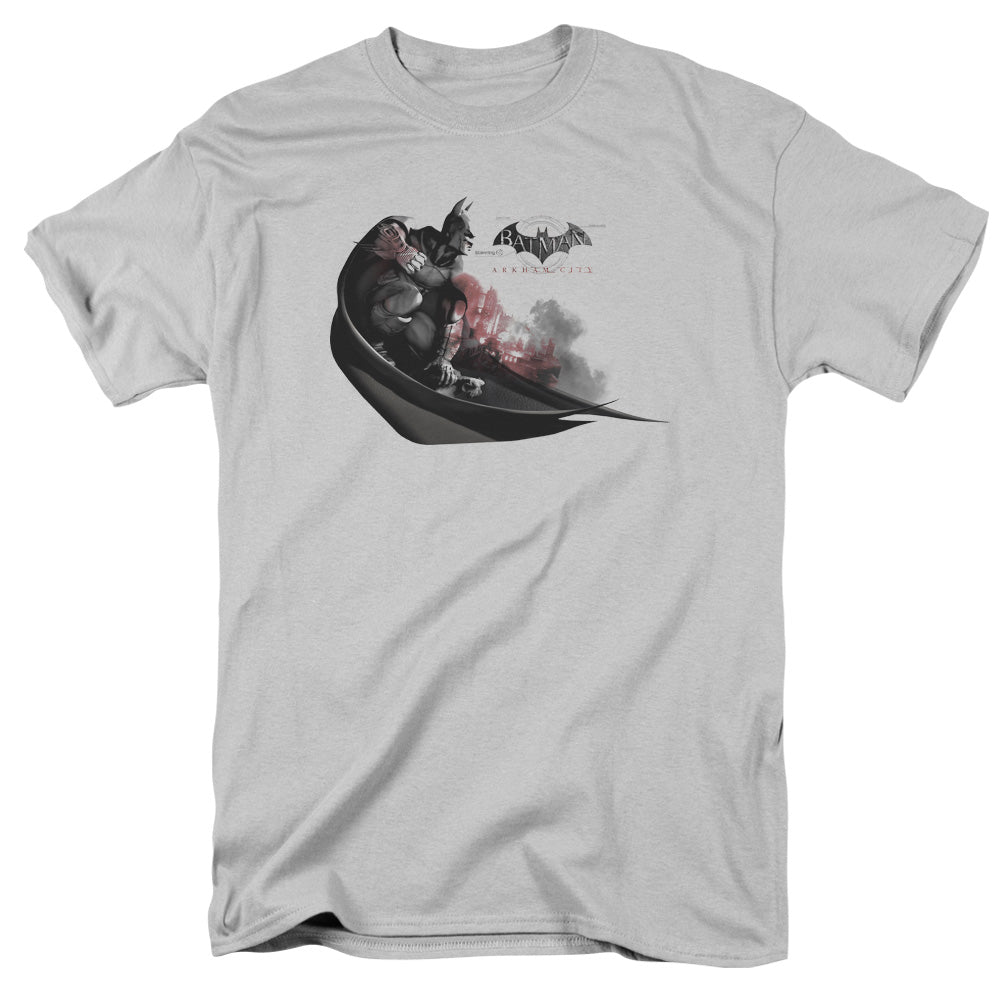 BATMAN ARKHAM CITY/READY TO POUNCE - S/S ADULT 18/1 - SILVER