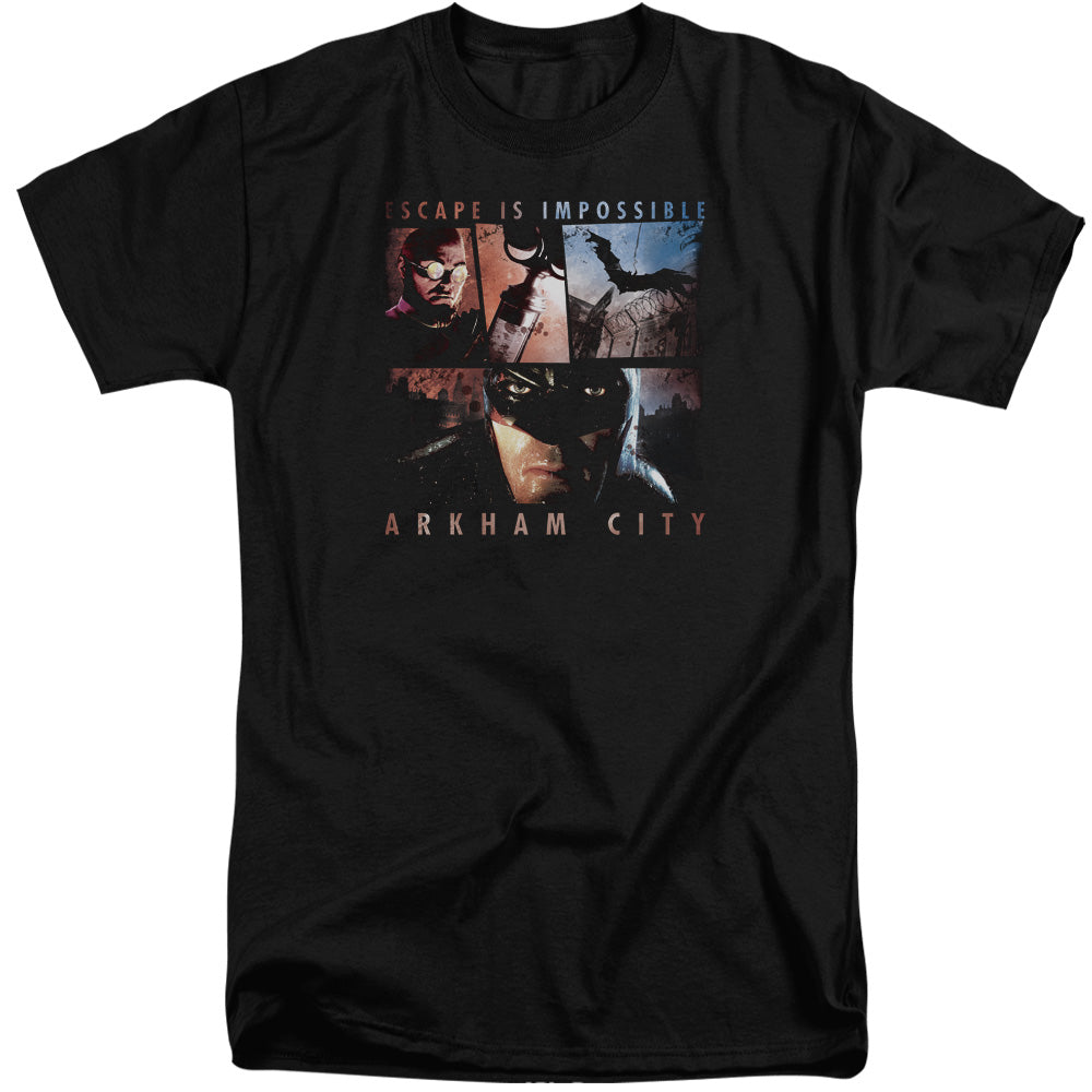 BATMAN ARKHAM CITY/ESCAPE IS IMPOSSIBLE - S/S ADULT TALL 18/1 - BLACK