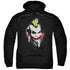 BATMAN ARKHAM CITY/SPRAYPAINT SMILE - ADULT PULLOVER HOODIE - BLACK
