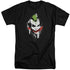 BATMAN ARKHAM CITY/SPRAYPAINT SMILE - S/S ADULT TALL 18/1 - BLACK