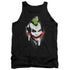 BATMAN ARKHAM CITY/SPRAYPAINT SMILE - ADULT TANK - BLACK
