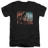 BATMAN ARKHAM CITY/CITY KNOCKOUT - S/S ADULT V-NECK 30/1 - BLACK