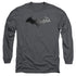 BATMAN ARKHAM CITY/BAT LOGO - L/S ADULT 18/1 - CHARCOAL