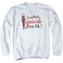 BATMAN ARKHAM CITY/SOMEBODY LOVES ME - ADULT CREWNECK SWEATSHIRT - WHITE