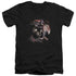 BATMAN ARKHAM CITY/BLOOD MOON - S/S ADULT V-NECK 30/1 - BLACK