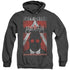 BATMAN ARKHAM CITY/OBEY ORDER POSTER - ADULT HEATHER HOODIE - BLACK