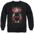 BATMAN ARKHAM CITY/OBEY ORDER POSTER - ADULT CREWNECK SWEATSHIRT - BLACK