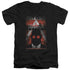 BATMAN ARKHAM CITY/OBEY ORDER POSTER - S/S ADULT V-NECK 30/1 - BLACK