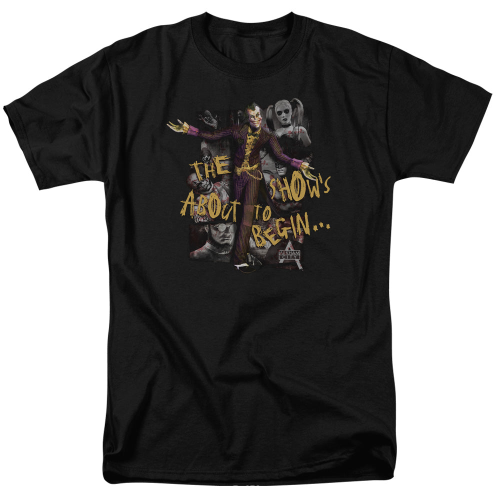 BATMAN ARKHAM CITY/ABOUT TO BEGIN - S/S ADULT 18/1 - BLACK