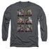 BATMAN ARKHAM CITY/ARKHAM LINEUP - L/S ADULT 18/1 - CHARCOAL