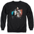 BATMAN ARKHAM CITY/TWO FACE - ADULT CREWNECK SWEATSHIRT - BLACK