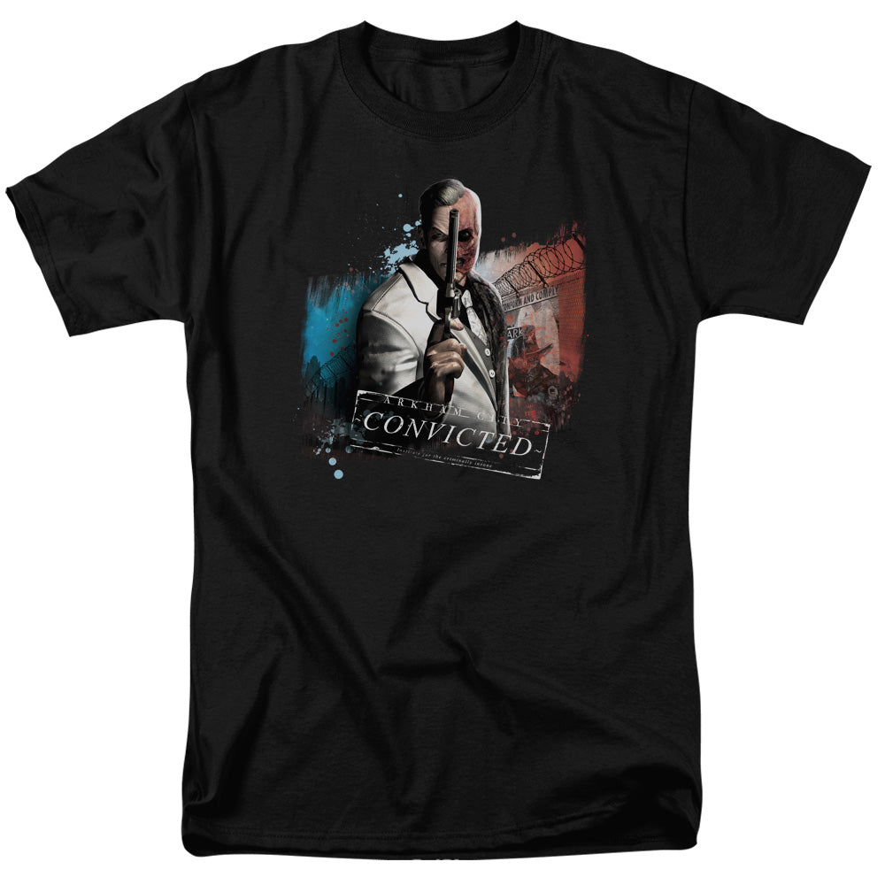 BATMAN ARKHAM CITY/TWO FACE - S/S ADULT 18/1 - BLACK