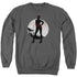 BATMAN ARKHAM CITY/CATWOMAN CONVICTED - ADULT CREWNECK SWEATSHIRT - CHARCOAL