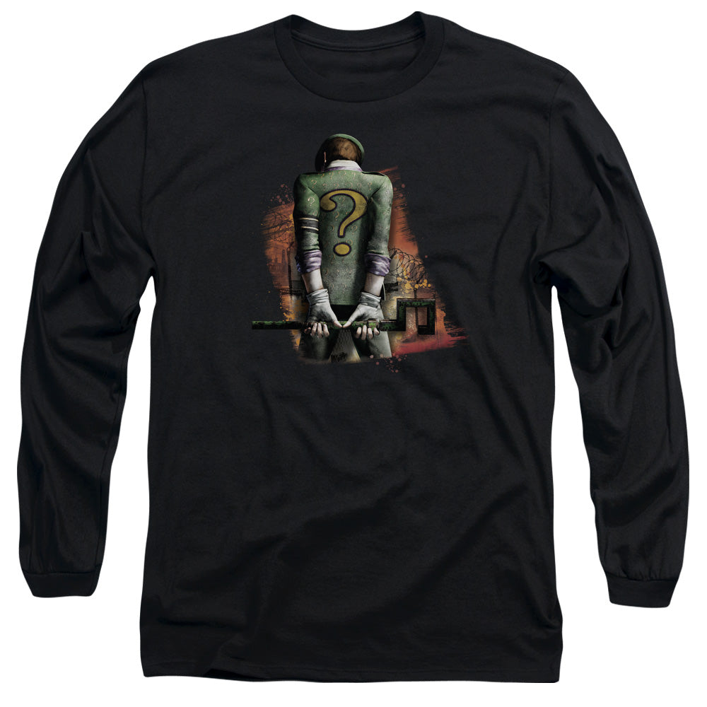 BATMAN ARKHAM CITY/RIDDLER CONVICTED - L/S ADULT 18/1 - BLACK