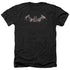 BATMAN ARKHAM CITY/BAT FILL - ADULT HEATHER - BLACK