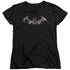 BATMAN ARKHAM CITY/BAT FILL - S/S WOMENS TEE - BLACK